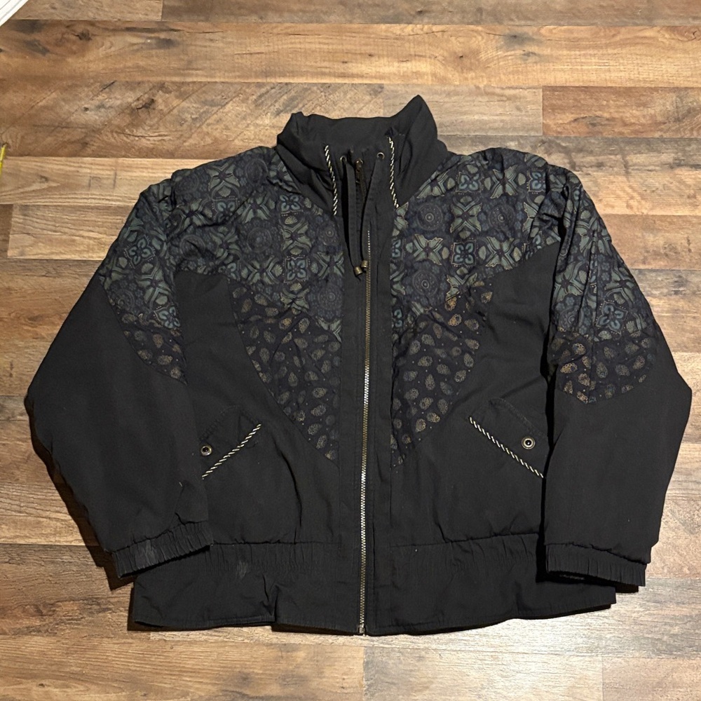Black Patterned Jacket - image 1